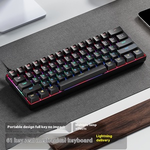 Portable 68-Key Wired RGB Backlit <strong>Computer</strong> Gaming Mechanical <strong>Keyboard</strong> Small Size Red Switch for Office Student <strong>Use</strong> New Product - Product Image 6