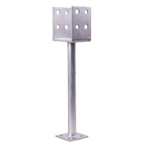 Demir zanaat hiçbir kazmak CE onaylı sıcak daldırma galvanizli çit direği destek beton U formu destek ahşap bağlayıcı kutup çapa - Product Image 2