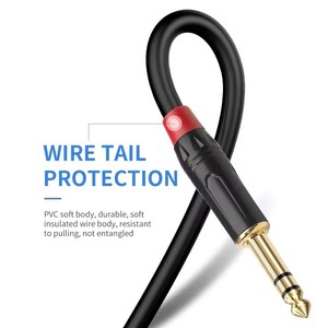 Hifi stereo 6.5 çift 6.5 mono ses kablosu erkek erkek altın kaplama mini jak cep telefonu mikser güç amplifikatörü ses adaptörü - Product Image 6