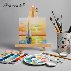 Tùy Chỉnh Gỗ Tripod Bảng Top Giá Vẽ Trẻ Em Sinh Viên Nghệ Thuật Thủ Công Sơn Bàn Giá Vẽ Cho Bức Tranh Hình Ảnh Mini Hiển Thị Tripod - Product Image 6