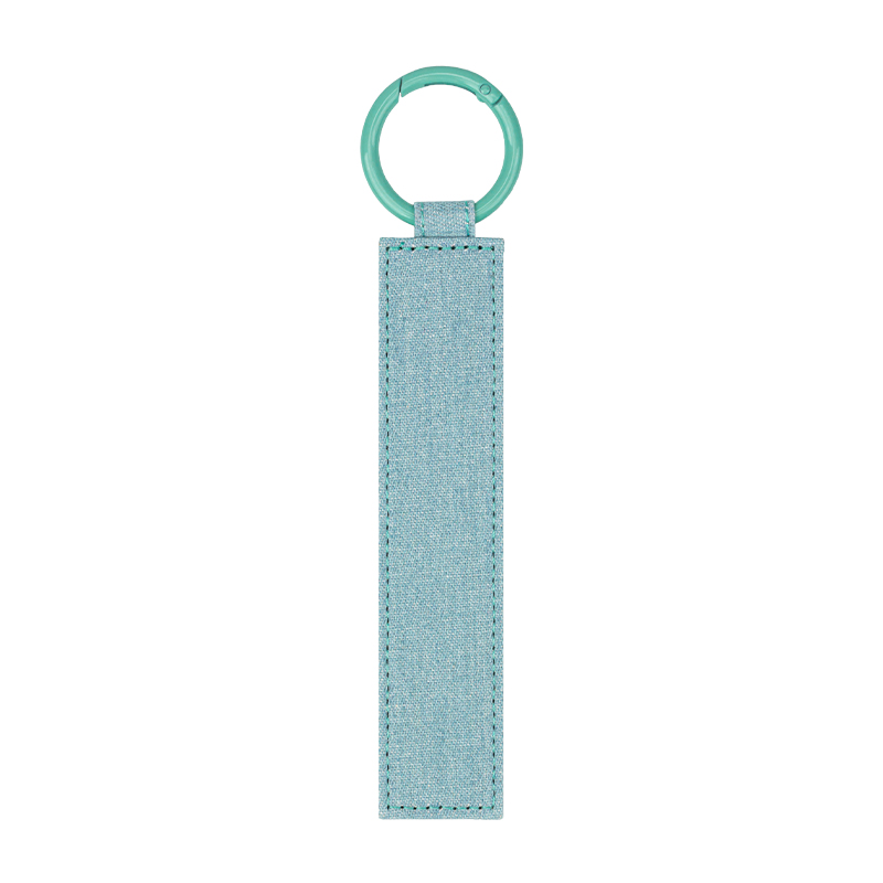 Denim bleu clair + anneau vert menthe