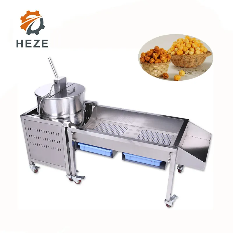 Máquina para hacer palomitas de maíz, hervidor fino de gran potencia, máquina para hacer palomitas de caramelo a Gas