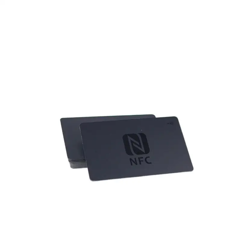 Carta stampabile stampabile 13.56Mhz stampa UV personalizzata NFC Black Card NFC fidelity VIP Card PVC Matt tessera associativa