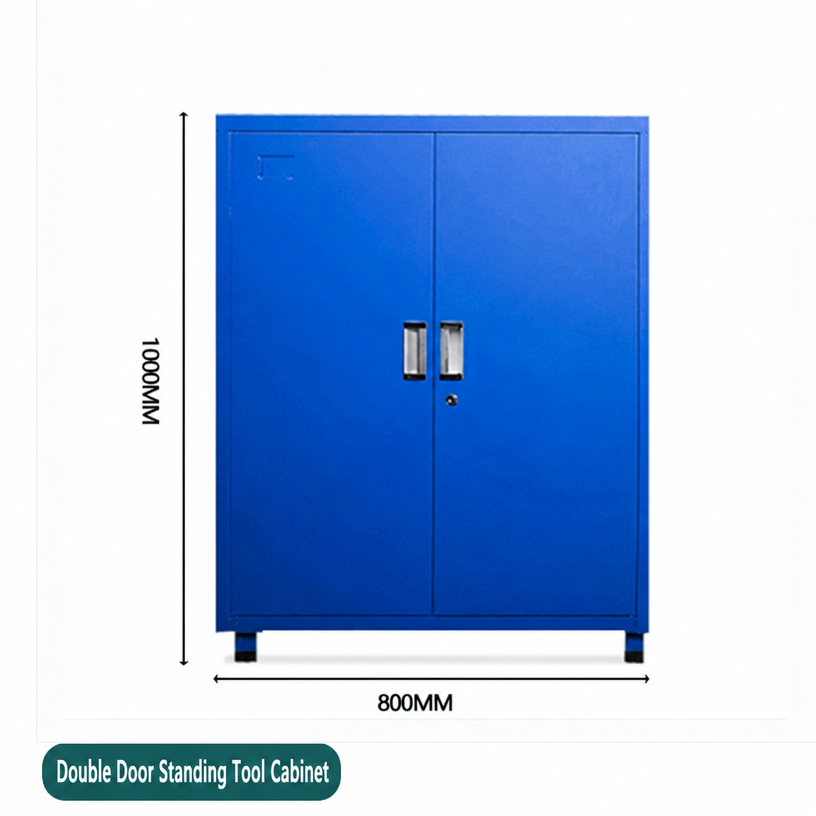 Double door tool cabinet