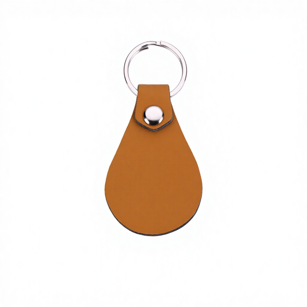 pu leather keychain yellow