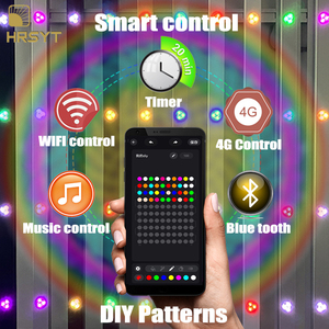 HRSYT piksel LED nokta ışık açık Arch çatı aydınlatma APP akıllı kontrol RGB/RGBW kalıcı tatil dekorasyon LED Soffit işıkları - Product Image 3