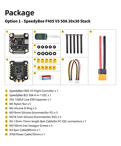 SpeedyBee F405 V3 F4 uçuş kontrol BLS 50A 4IN1 hız 30x30 FC & ESC Stack Flytower 3-6S için HD /Analog VTC FPV yarış Dron parçaları - Product Image 6