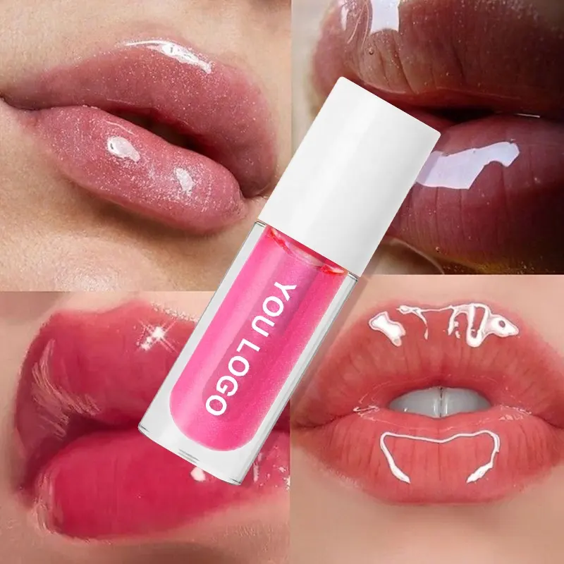 Big Brush 6 Color Changing Lip Oil Pigmented Magic Moisturizing Clear Vegan Lipgloss Lip Plumper Gloss