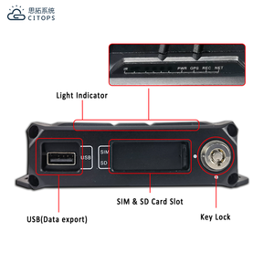 ระบบ DVR รถบรรทุกบนรถยนต์, ซอฟต์แวร์ CMS ตรวจสอบแบบเรียลไทม์ DVR 4ช่อง mdvr สำหรับการจัดการยานพาหนะ - Product Image 2