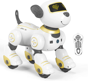 Пульт дистанционного управления AI робот собака игрушка Умная Электронная пластиковая игрушка для детей с интеллектуальным программированием и сенсорными функциями - Product Image 2