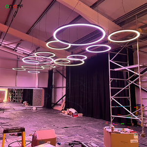 Kablosuz kontrol RGB RGBW LED asılı halka ışık renk değiştirme dekorasyon tavan işık için spor salonu - Product Image 5