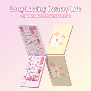 厂家批发84键迷你七彩BT折叠折叠小孩可爱七彩充电键盘 - Product Image 6