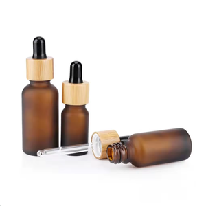 5ml 10ml 15ml 20ml 30ml 50ml 100mL Botella de aceite fino de vidrio marrón Muestra de botella de vidrio cuentagotas vacía con escala - Product Image 4