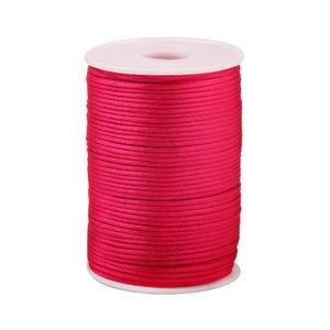 Venta de fábrica, cordón rojo, cuerda, cordón de ganchillo, nudo chino, cordón de cola de rata de macramé para bricolaje