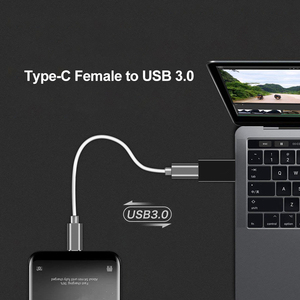类型C母转USB3.0公适配器USBC充电数据USBC转换器USB A转USB C适配器