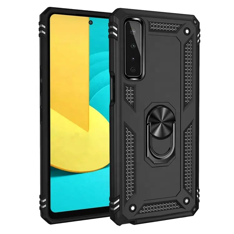 Nuevo Nhà Máy Giá Chống Sốc Armor Kim Loại Vòng Stylo 7 TPU PC Chân Đế Coque unda Para Trường Hợp Điện Thoại Cho LG Stylo 7 5G 4G K40s