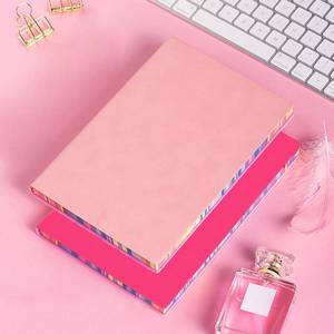 Quaderno a sublimazione A5 Soft face Rainbow Edge cute notebook set quaderno personalizzato con rilegatura in pelle addensata con logo - Product Image 3