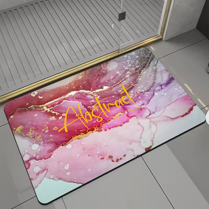 定制超细纤维浴室和马桶垫套装硅藻土变色免费样品浴室使用 - Product Image 5