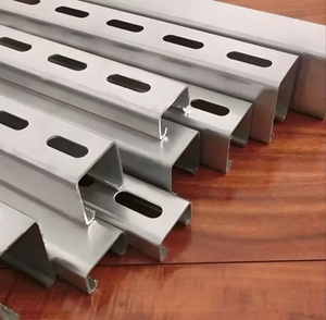 Soğuk rulo şekillendirilmiş galvanizli C kanal çelik u-şekil desen paslanmaz çelik sınıf ASTM/ASIS standart delikli yapı - Product Image 6