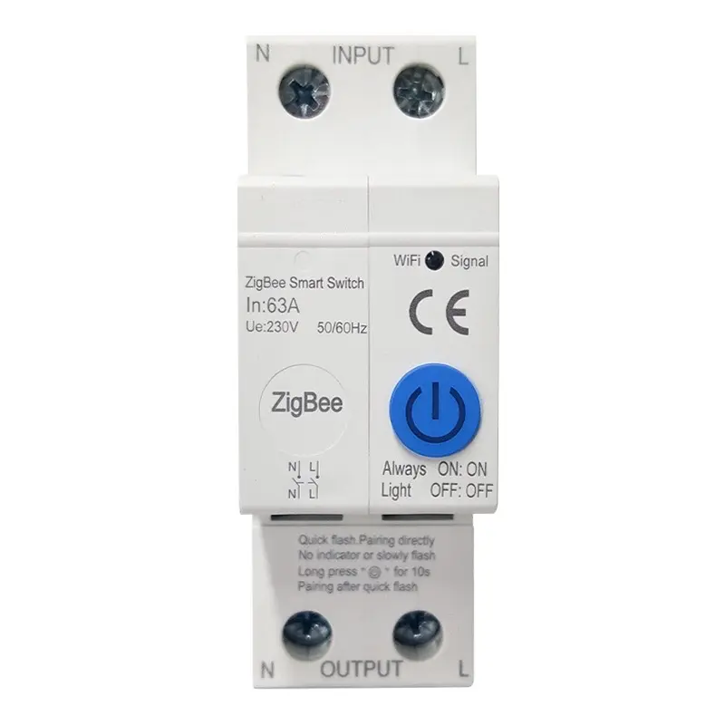Smart home ZigBee Tuya smart switch Mobile phone wireless remote control circuit breaker