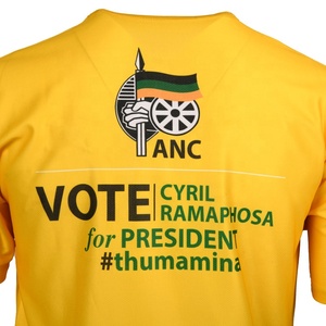 Châu Phi ANC <span class=keywords><strong>EFF</strong></span> DA Chất Lượng Cao Cuộc Bầu Cử T-Shirt Người Đàn Ông Khuyến Mãi Tùy Chỉnh Quá Khổ T Áo Sơ Mi Giá Rẻ Đồng Bằng Polyester T-Shirts - Product Image 6
