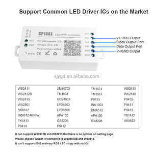 SP108E LED Wi-Fi Magic контроллер WS2812B WS2813 и т. д. светодиодные полосы светодиодный модуль свет Смарт-приложение беспроводной пульт дистанционного управления на базе операционной системы IOS 10/Android 4,4 DC5-24V - Product Image 4