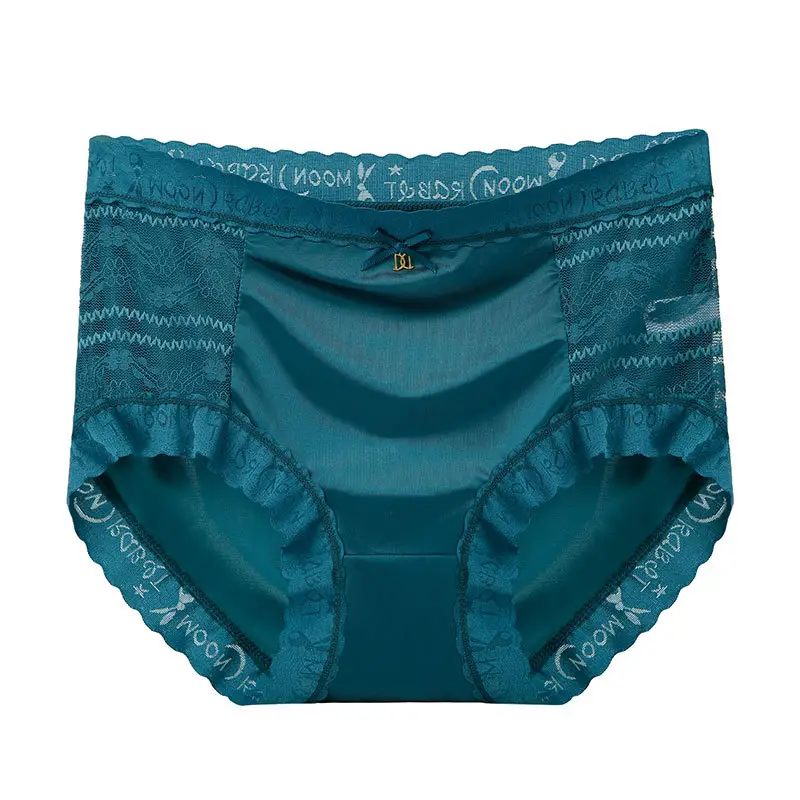 Venda quente Luxo Lace Pantie Cintura alta hip lifting design Seamless Underwear Silk Charming Ladies Briefs para as mulheres