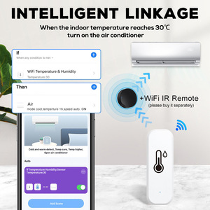 Tuya Smart Home <span class=keywords><strong>WiFi</strong></span> APP Trabalho Monitor Remoto Com Alexa Google Assistant <span class=keywords><strong>Sensor</strong></span> De Temperatura <span class=keywords><strong>Sensor</strong></span> De Umidade
