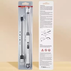 C型接口厨房点火器防风电弧脉冲点火USB充电电动耐用金属打火机 - Product Image 5