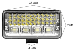 ส่งออกข้ามชายแดนสำหรับรถยนต์และรถบรรทุกไฟหน้า LED ที่มีมุมมองกว้างสำหรับงานสี่เหลี่ยมสามถึงห้านิ้วและไฟถอยหลัง
