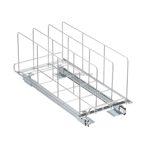 Thanh Trượt Kéo Dài Toàn Bộ Ngăn Kéo Tủ Đồ Kim Loại Giỏ Dây Kéo Ra Móc Thép Thanh Kéo Ngăn Kéo - Product Image 3