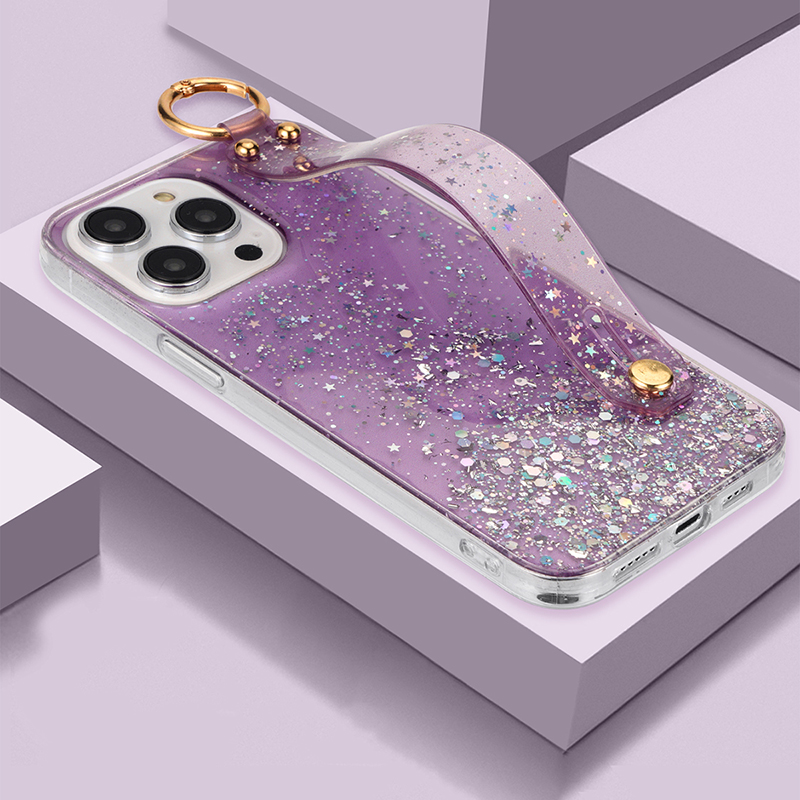Bande de main de Purple + silicone