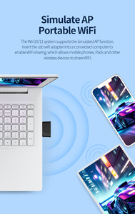 Wifi 6适配器迷你USB加密狗网卡2.4GHz/5ghz Cle无线局域网适配器驱动程序免费PC 600M接收器 - Product Image 4