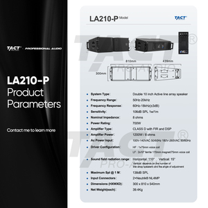 Hot bán Hoạt động kép 10 inch dòng mảng hệ thống tự Powered với DSP chuyên nghiệp trong nhà và ngoài trời dòng mảng hệ thống - Product Image 3