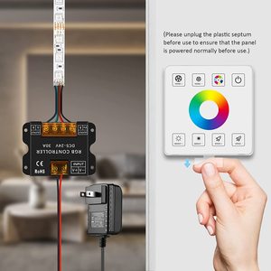 Контроллер RGB для светодиодной ленты, беспроводной настенный контроллер для светодиодных лент, 86 диммер, 30 А CCT RGB - Product Image 6