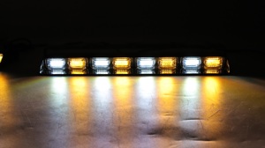 2 In 1 ภายในกระจกหน้ารถไฟ Strobe 96 LED 26 โหมดฉุกเฉิน Dash อันตรายคําเตือนความปลอดภัยกระพริบไฟเตือนการจราจร - Product Image 2
