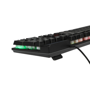 RGB Wired Membrane Gaming <strong>Keyboard</strong> <strong>Computer</strong> <strong>Keyboard</strong> Multimedia <strong>Control</strong> for PC and Desktop <strong>Keyboard</strong> Membrane Mechanical-Feel - Product Image 5