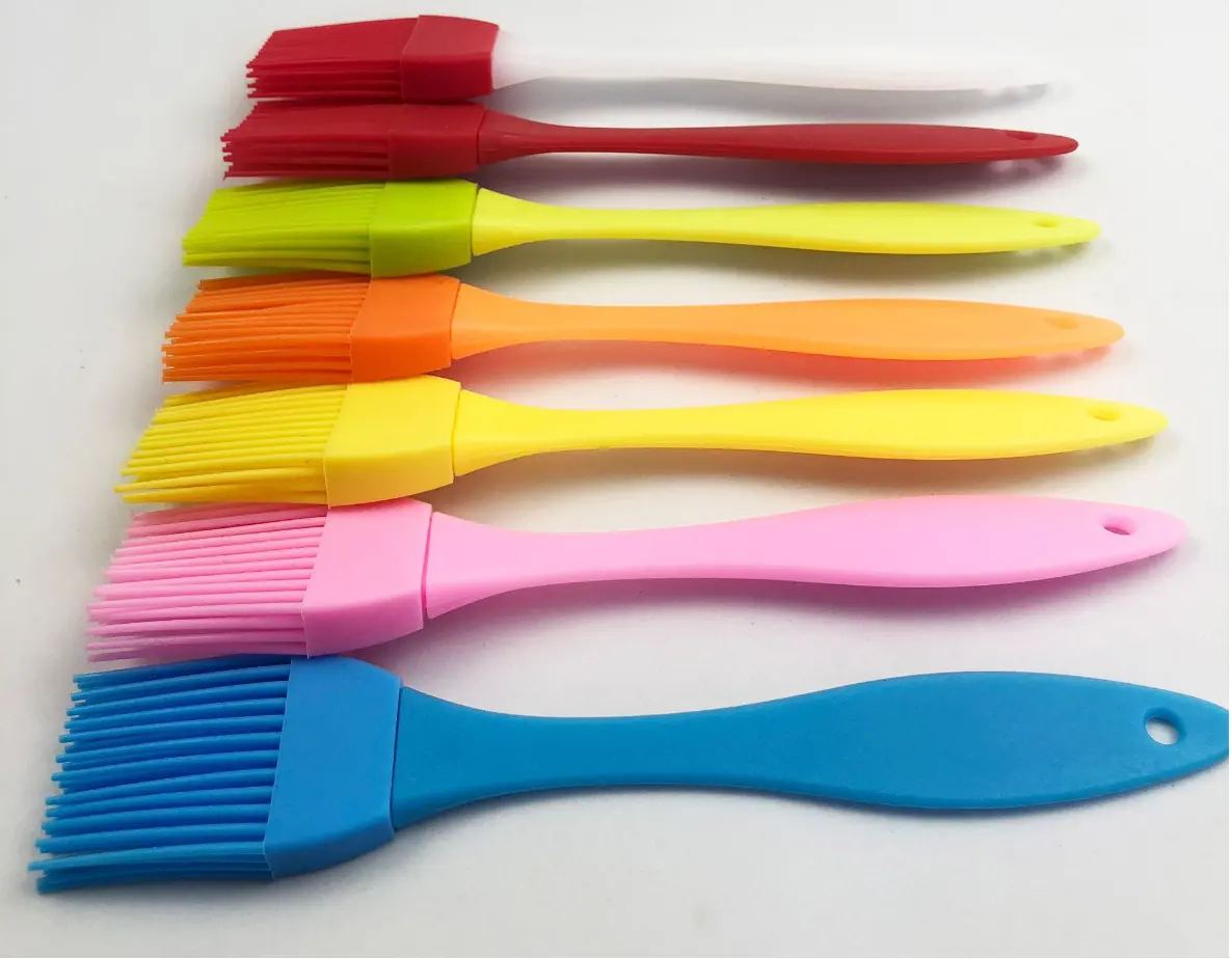 Ustensiles de cuisine linéaires en Silicone, 20 pièces, ustensiles de cuisson, bouteille d'huile, brosse pour Barbecue, brosses pour bbq