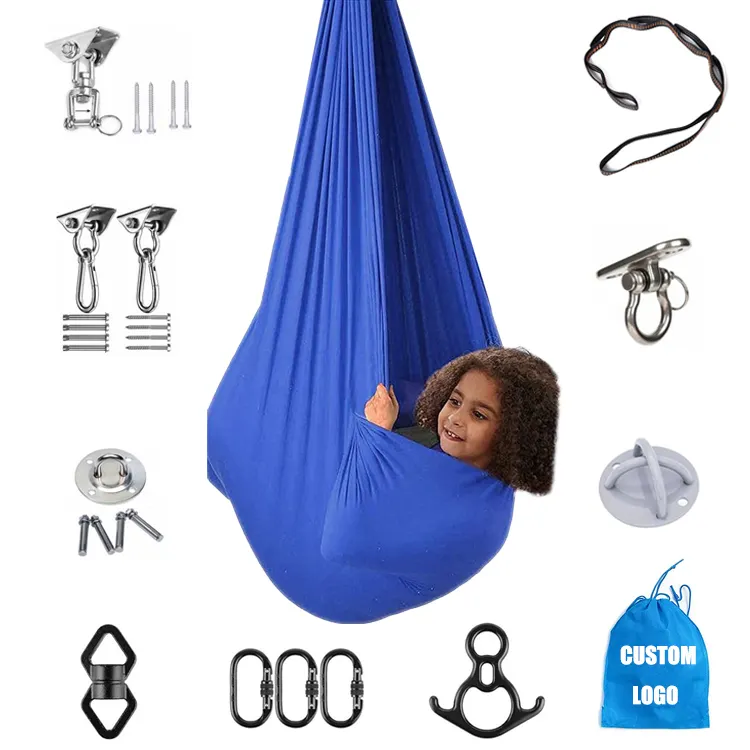 Barato Sensorial Hammock Autismo Baby Hammock Swing indoor terapia swing para crianças