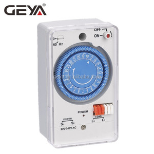 GEYA TB35 Batterie betriebener 12-V-<span class=keywords><strong>Timer</strong></span>-Schalter 24 Stunden 15 Minuten Intervall Täglicher mechanischer Zeit schalter