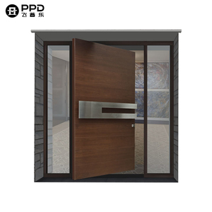 PPD yeni çoklu stilleri siyah dış çift girişli kapı ana kapı Pivot kapı Premium lüks koleksiyonu ağır - Product Image 1