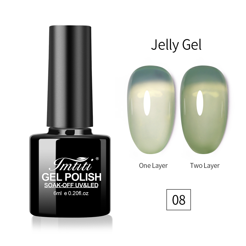 08# Gel de gelatina verde