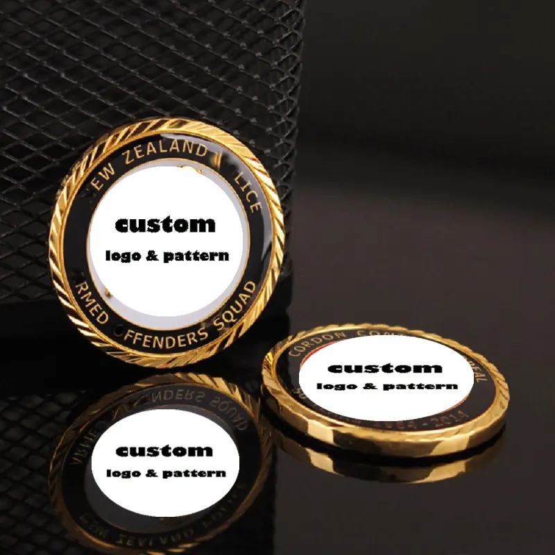 Moneda conmemorativa personalizada diseño de oro tungsteno aleación de aluminio cobre venta al por mayor nuevos deportes bolsa de PVC latón Europa monedas de Metal