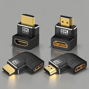 8K para HDMI macho a hembra 270 ° adaptadores para ordenador portátil decodificador TV proyector e interfaz de pantalla de fundición para uso de cámara - Product Image 4