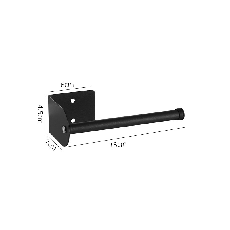 Porta asciugamani di carta nero da 15 cm