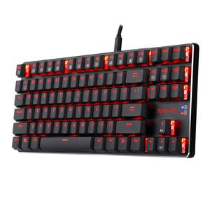 Redragon-Teclado mecánico retroiluminado para gamer, LED, RGB, con cable, para ordenador, inalámbrico