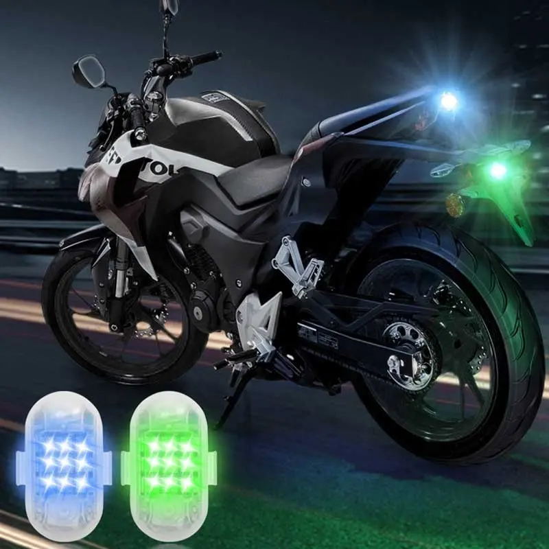 Factory wholesale 2PCS Flash LED Strobe Light For Car Auto Motorcycle Bike Aircraft Light Car Emergency Strobe Warning Light