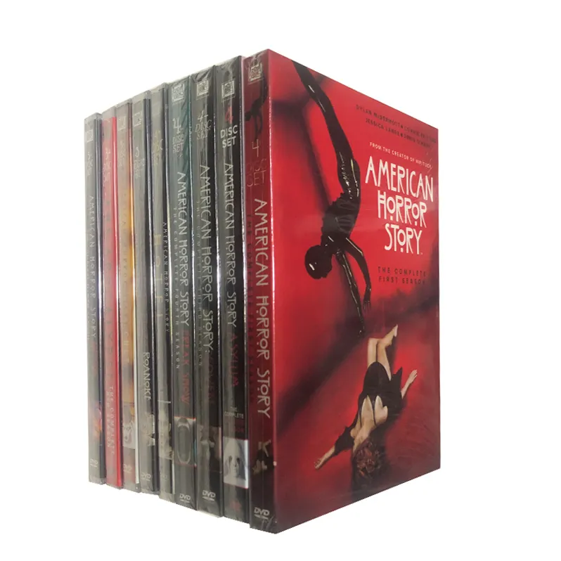 Bộ DVD Shopify Đóng Hộp Miễn Phí Vận Chuyển Bộ Phim Chiếu Phim Truyền Hình Nhà Sản Xuất Cung Cấp Từ Nhà Máy Câu Chuyện Kinh Dị Mỹ Mùa 1-9 Đĩa DVD