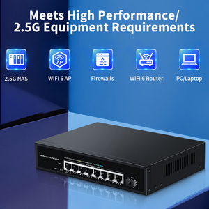 2.5G Web yönetilen PoE anahtarı 8 Port 2.5 GBASE-T ile 10G SFP +,100W IEEE802.3af/at Homelab POE anahtarı ile LACP VLAN QoS - Product Image 2