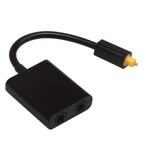 Dual Port Toslink Digital Optical Adapter <strong>Splitter</strong> Fiber <strong>Audio</strong> Cable <strong>1</strong> in <strong>2</strong> Out - Product Image 2